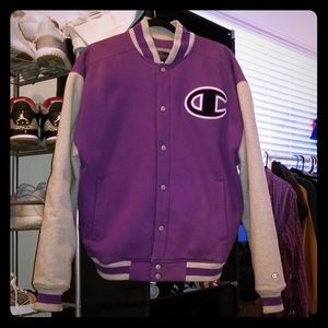 Champion Big Logo Varsity Jacket